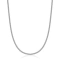 Collana tennis in acciaio e zirconi bianchi donna gioielli Luca Barra ck1783