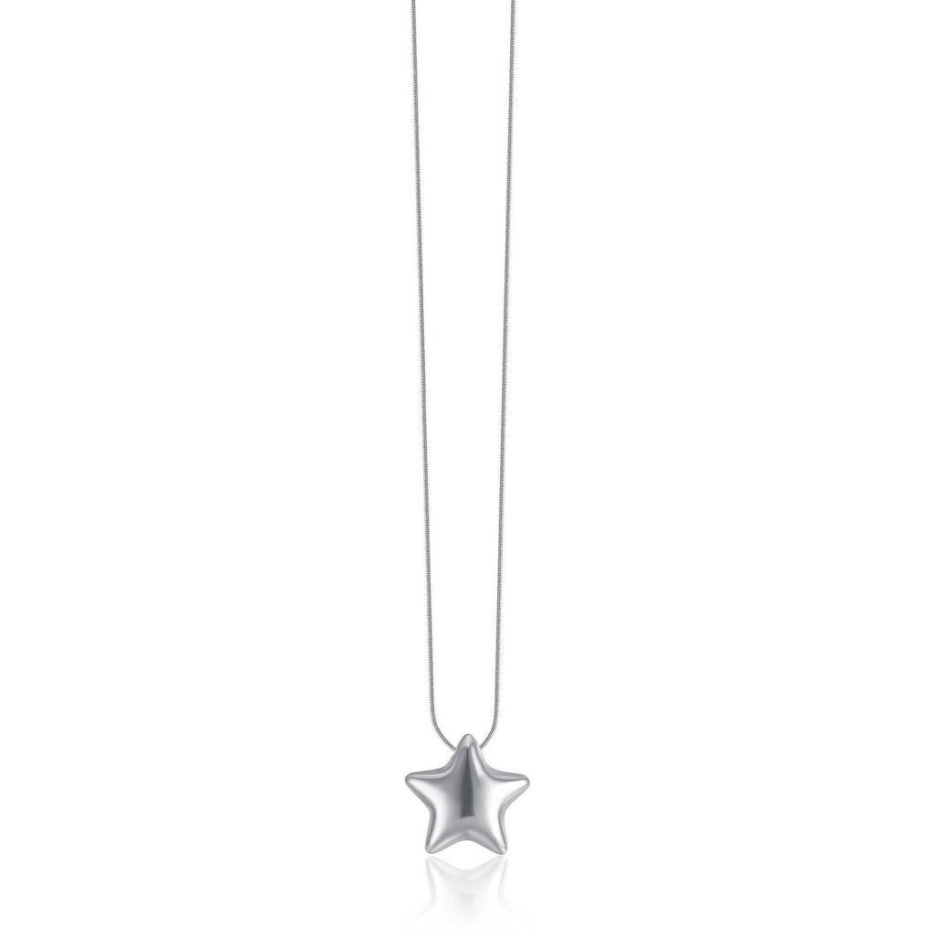 Collana donna gioielli Luca Barra ck1811 con ciondolo stella bombato
