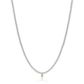 Collana donna in acciaio dorato gioielli Luca Barra ck1935 con perle sintetiche