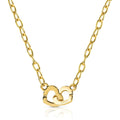 Halskette Damen Schmuck Ops Objects Endless Love opscl-876 mit doppeltem, ineinander verschlungenem Herz
