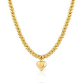 Collana donna gioielli Ops Objects Chunky Love opscl-874 ciondolo cuore dorato
