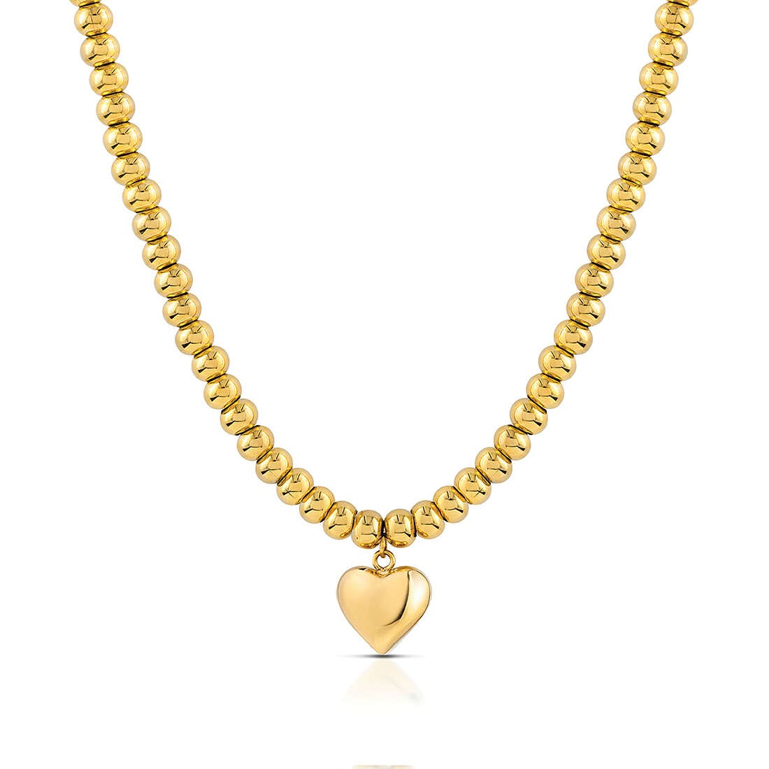 Collana donna gioielli Ops Objects Chunky Love opscl-874 ciondolo cuore dorato