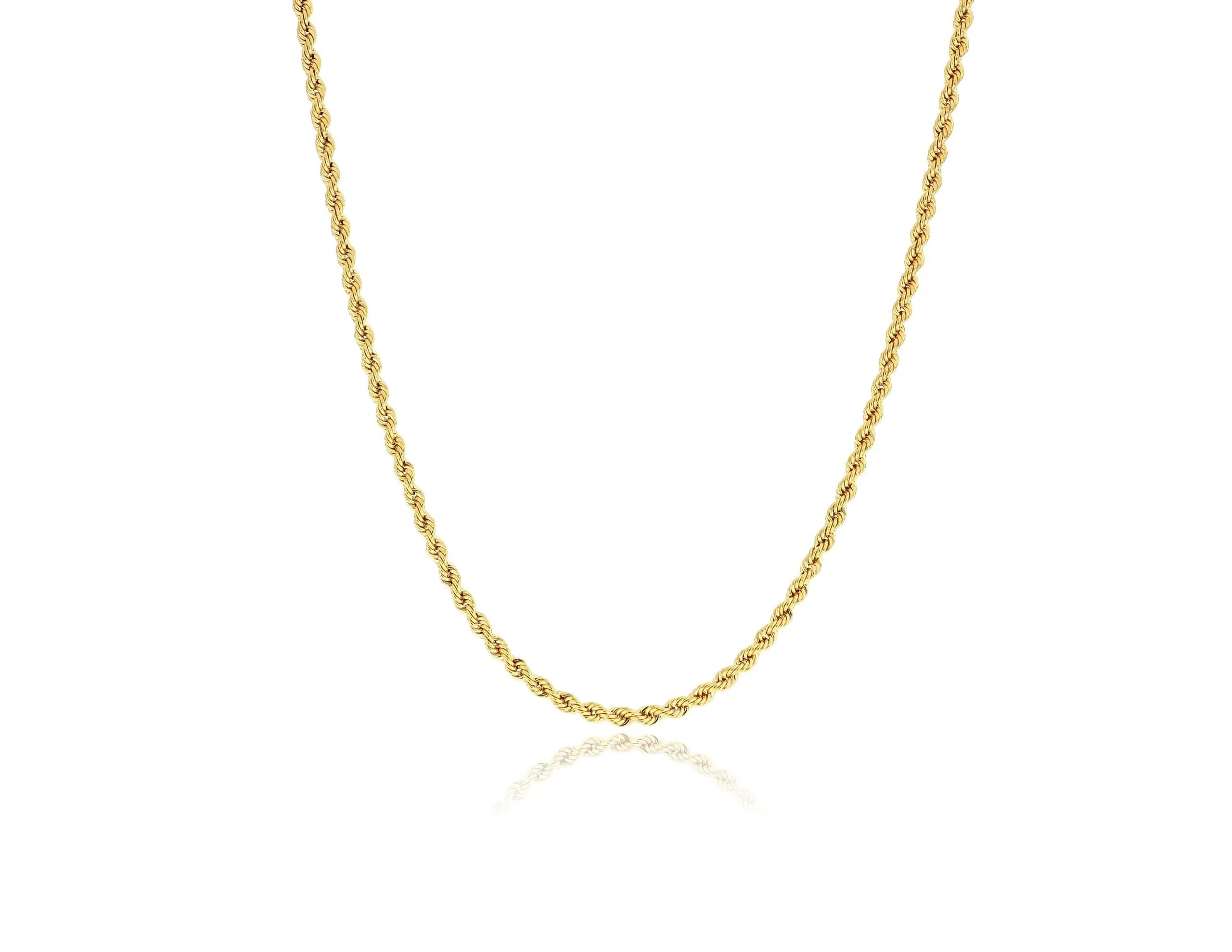 Herrenkette Kordelkette aus 9 Karat Gold iGOLD
