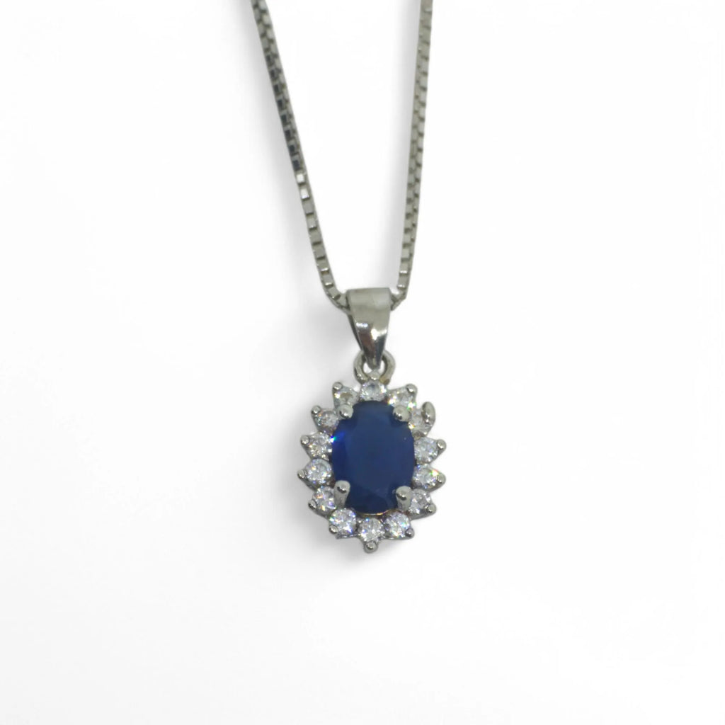 Collana in Argento 925 con Zirconi Colorati Idea Pasqua