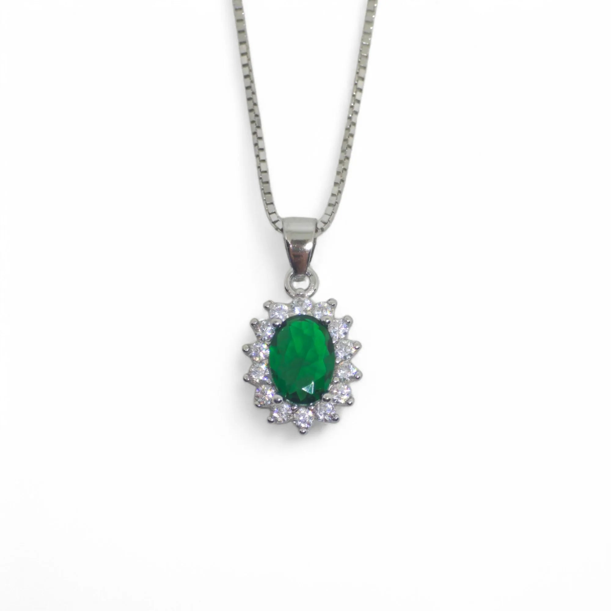 Collana in Argento 925 con Zirconi Colorati Idea Pasqua