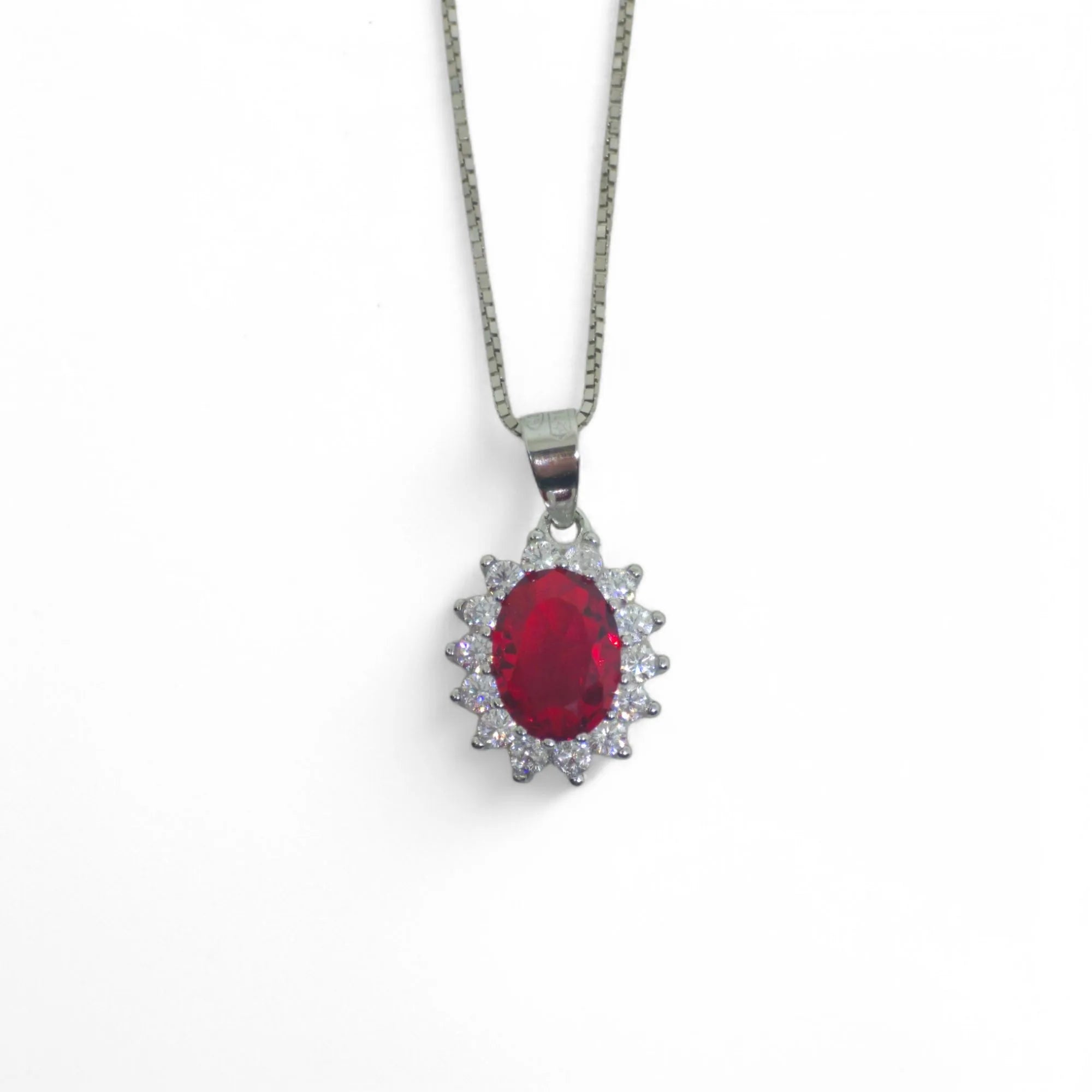 Collana in Argento 925 con Zirconi Colorati Idea Pasqua