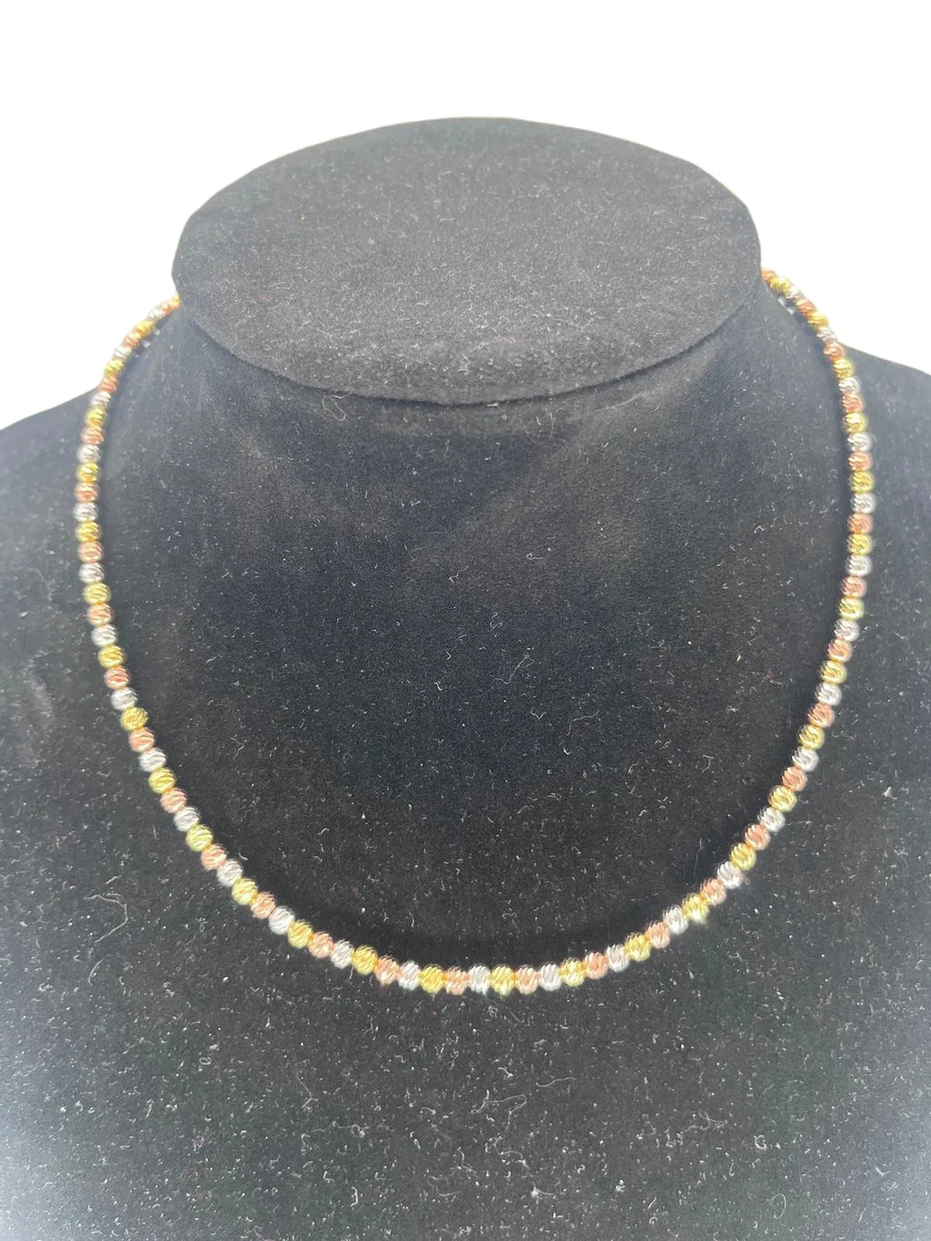 Collana milleluci in argento 925 tricolore