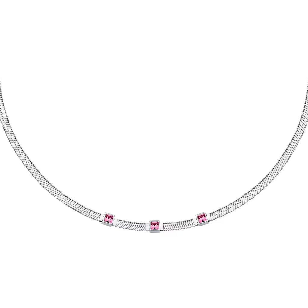 Collana donna Morellato stile snake con zirconi SAVY27