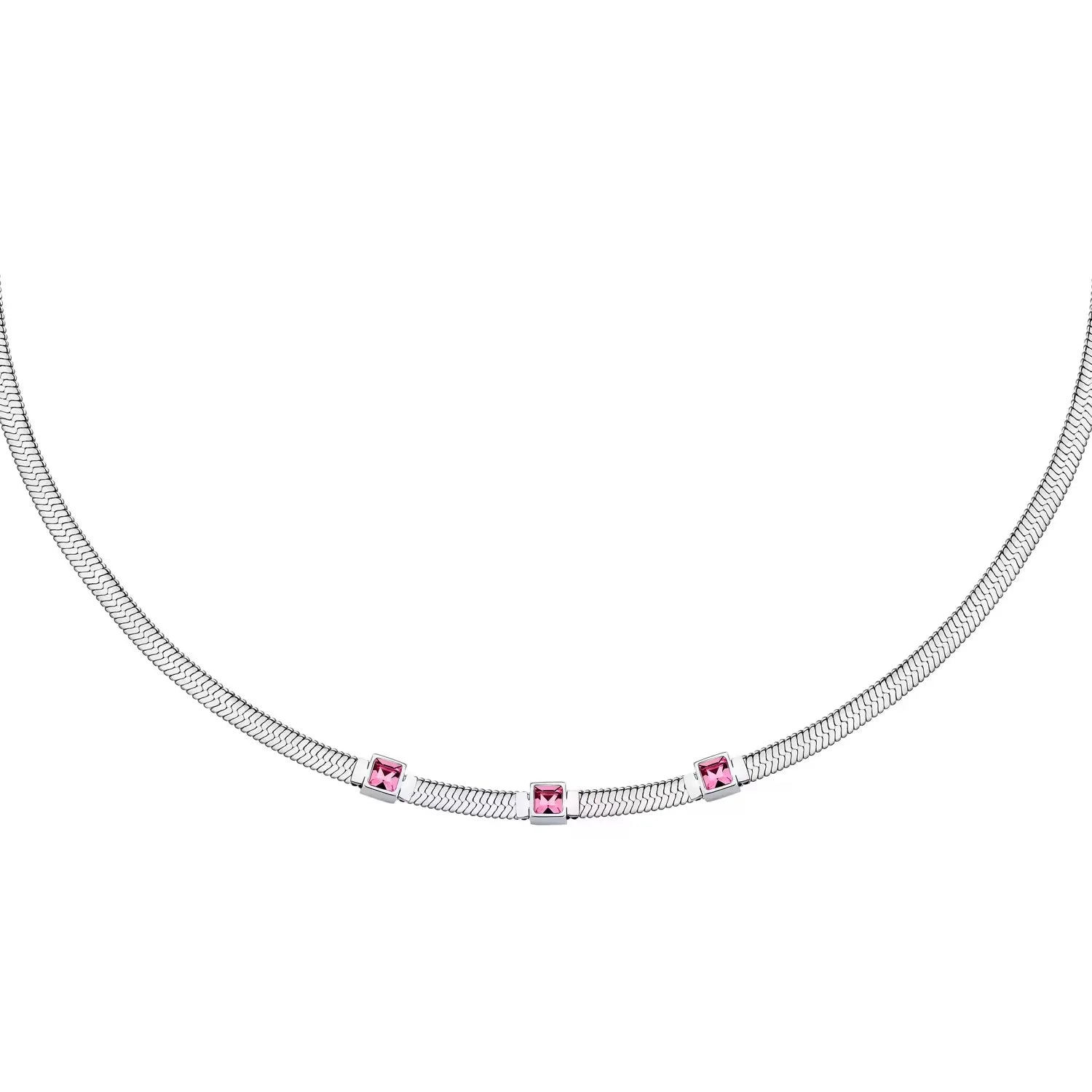 Collana donna Morellato stile snake con zirconi SAVY27