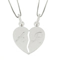 Collana Personalizzata con Cuori Divisi in Argento 925
