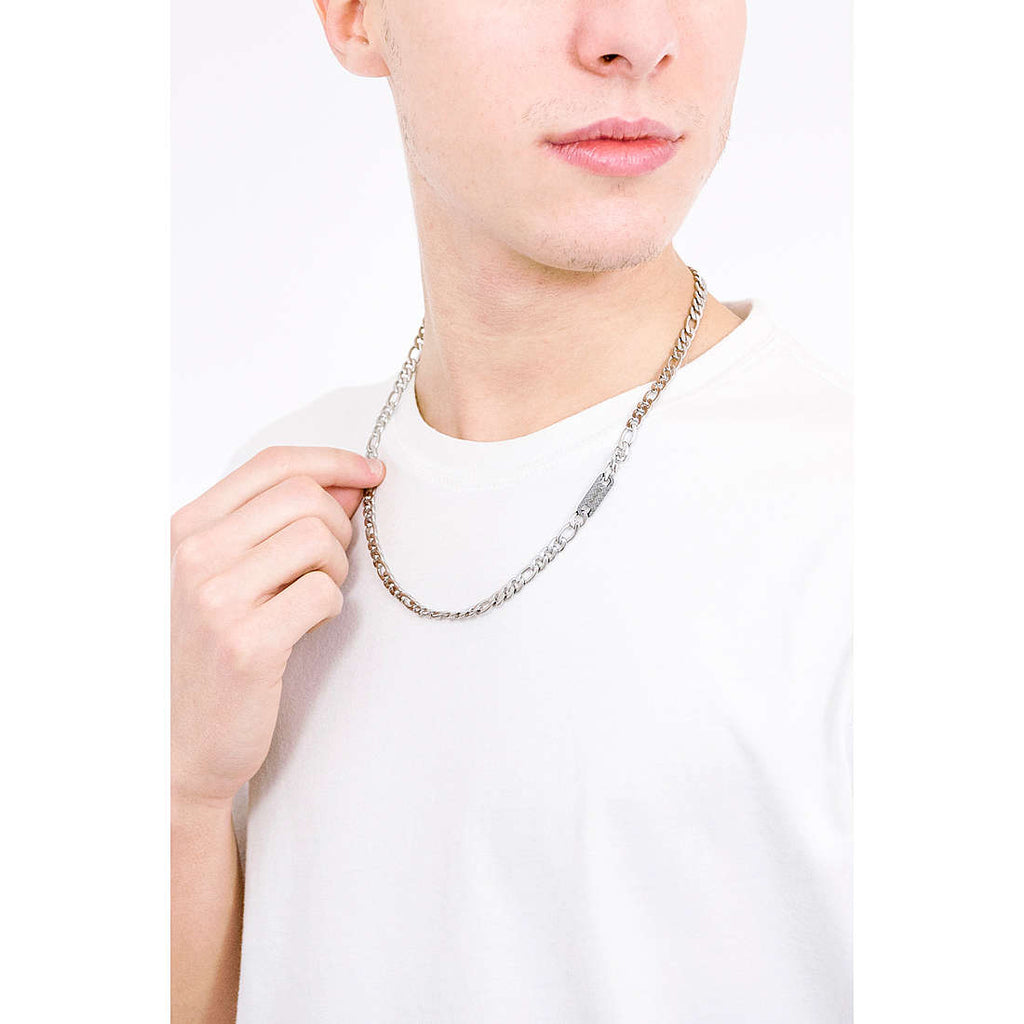 collana uomo gioielli 4US Cesare Paciotti Black Texture 4ucl3260