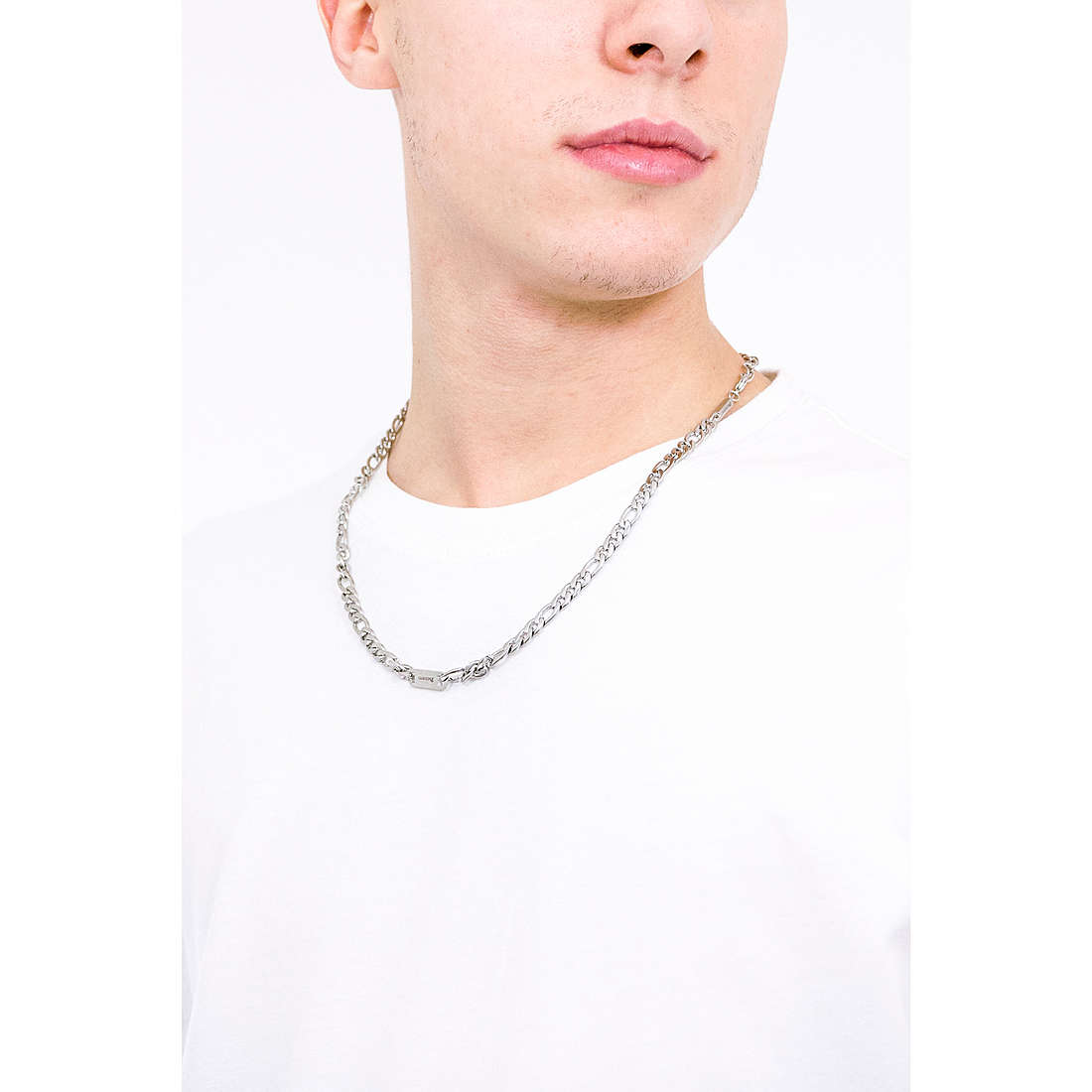 collana uomo gioielli 4US Cesare Paciotti White Texture 4ucl3258