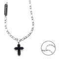 Herrenhalskette Schmuck 4US Cesare Paciotti 4ucl5950 mit Kreuzanhänger aus Edelstahl