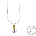 Collana uomo gioielli 4US Cesare Paciotti 4ucl5955 con pendente ancora acciaio