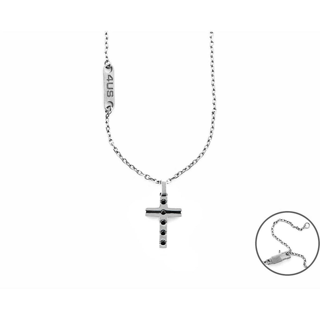 Collana uomo gioielli 4US Cesare Paciotti 4ucl5944 con pendente croce