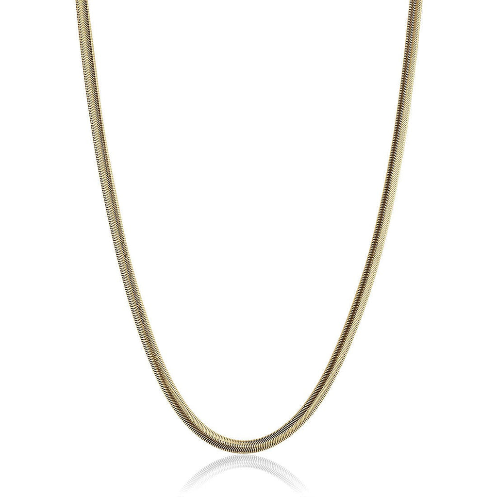 Collana uomo gioielli Luca Barra Spring cl275 in acciaio dorato 45 cm