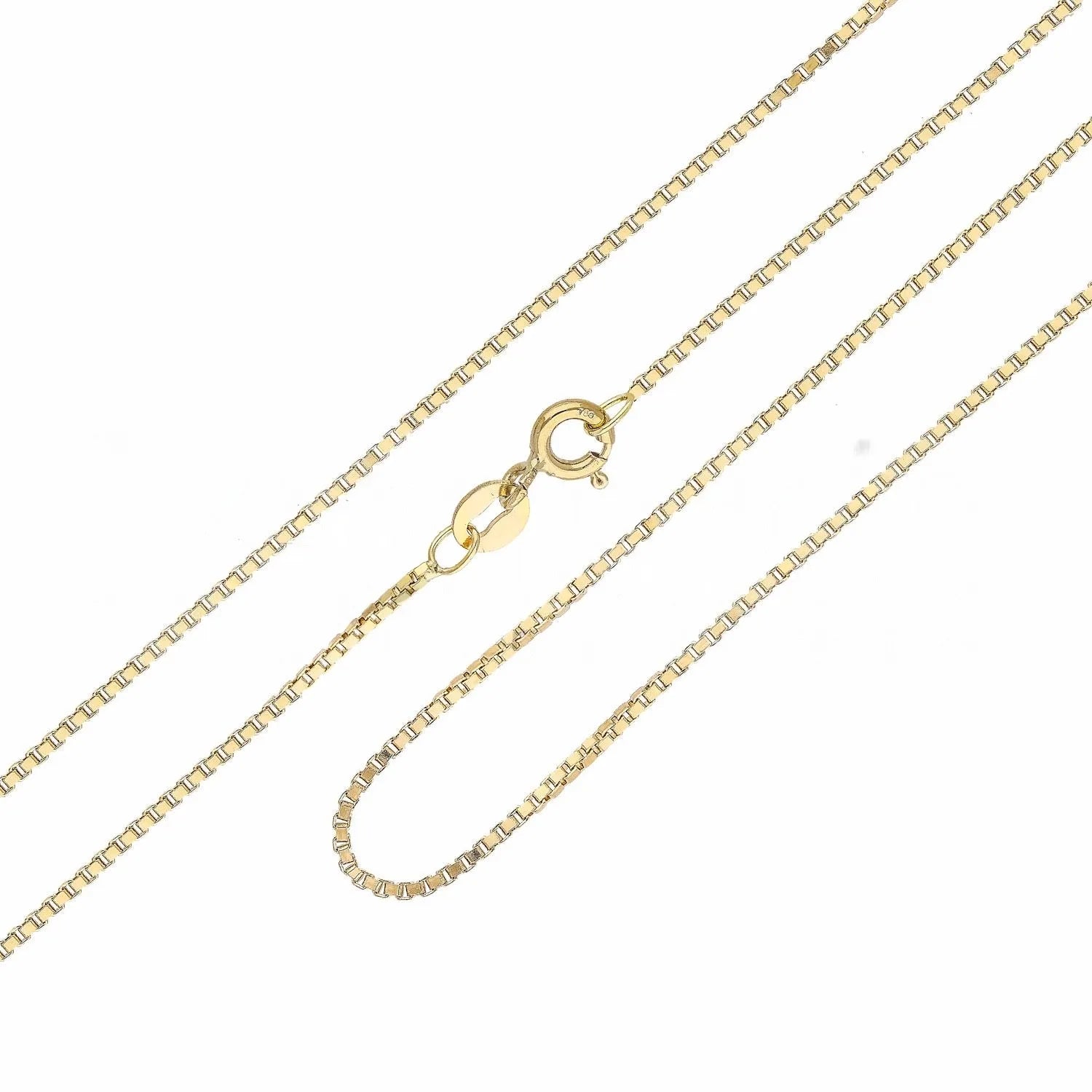 Collana veneziana in oro giallo 18 carati lunghezza 60 cm 2,20 grammi
