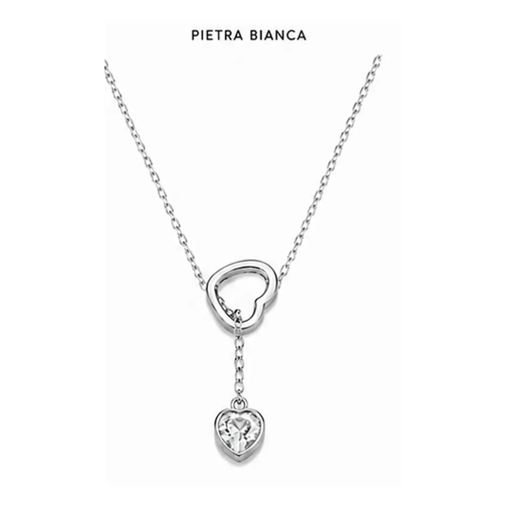 Collana sali e scendi con cuore by OGM Acciaio e Dorato 18KT
