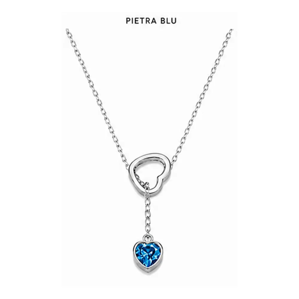 Collana sali e scendi con cuore by OGM Acciaio e Dorato 18KT