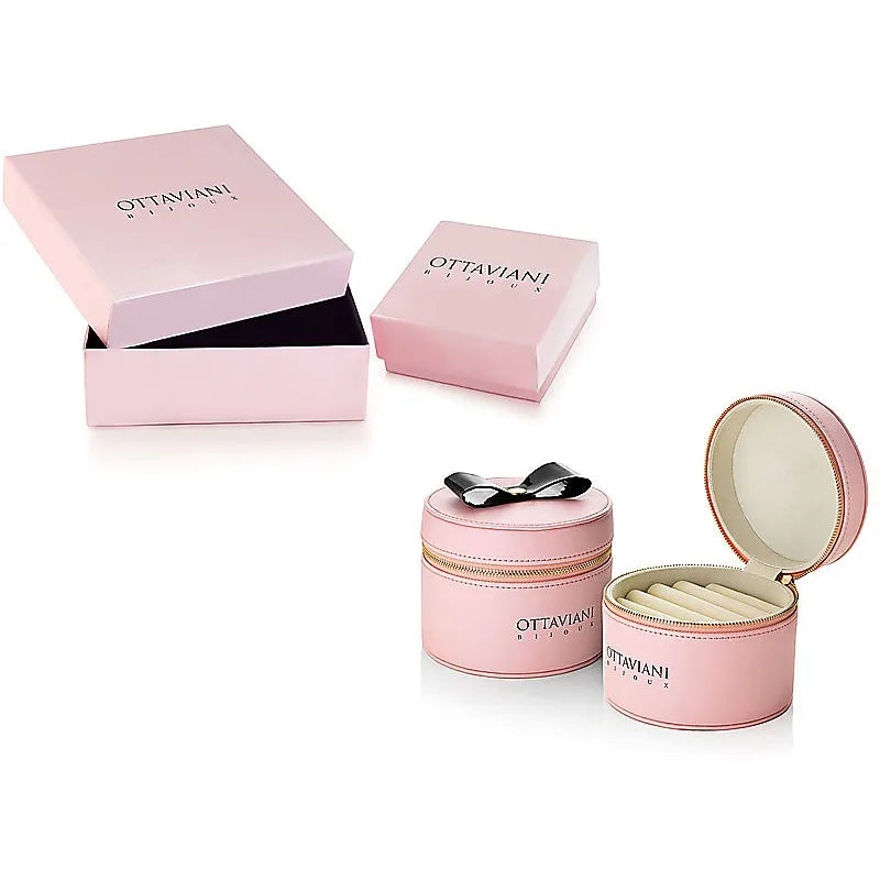 Orecchini donna gioielli Ottaviani zirconi blu 501234o