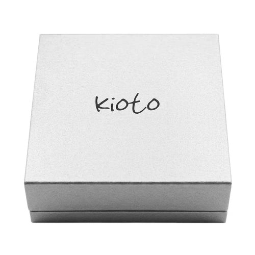 Anello kioto donna in oro bianco 9kt con smeraldo