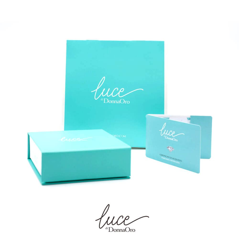 Orecchini acquamarina donna in oro Donnaoro loa10155.004