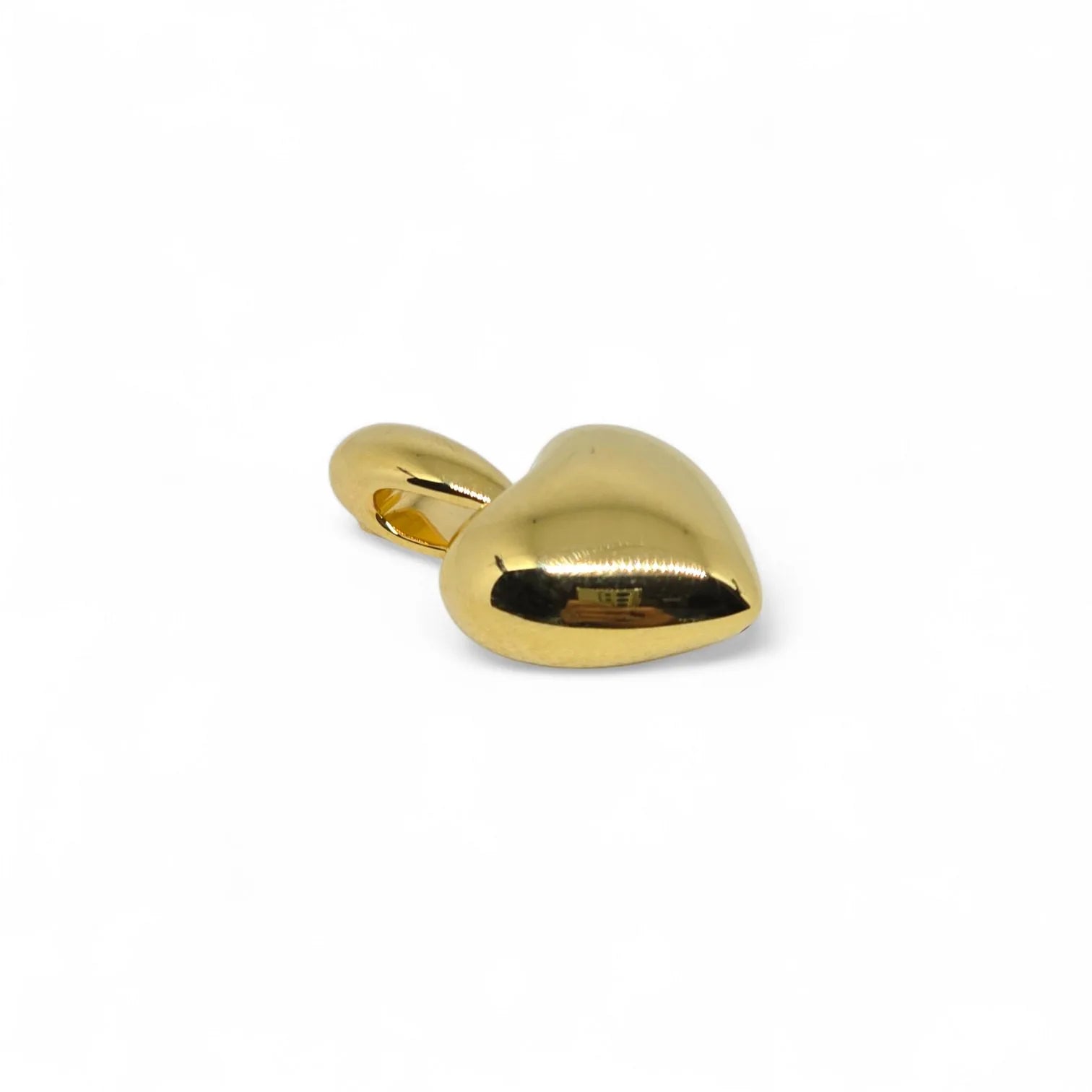 Ciondolo cuore piccolo in oro giallo 18 kt liscio