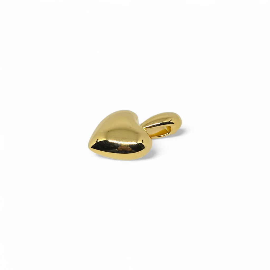 Ciondolo cuore piccolo in oro giallo 18 kt liscio