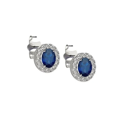 Orecchini in Oro 18KT Bianco con Zaffiro - Nardelli Elli’s EL0345Z