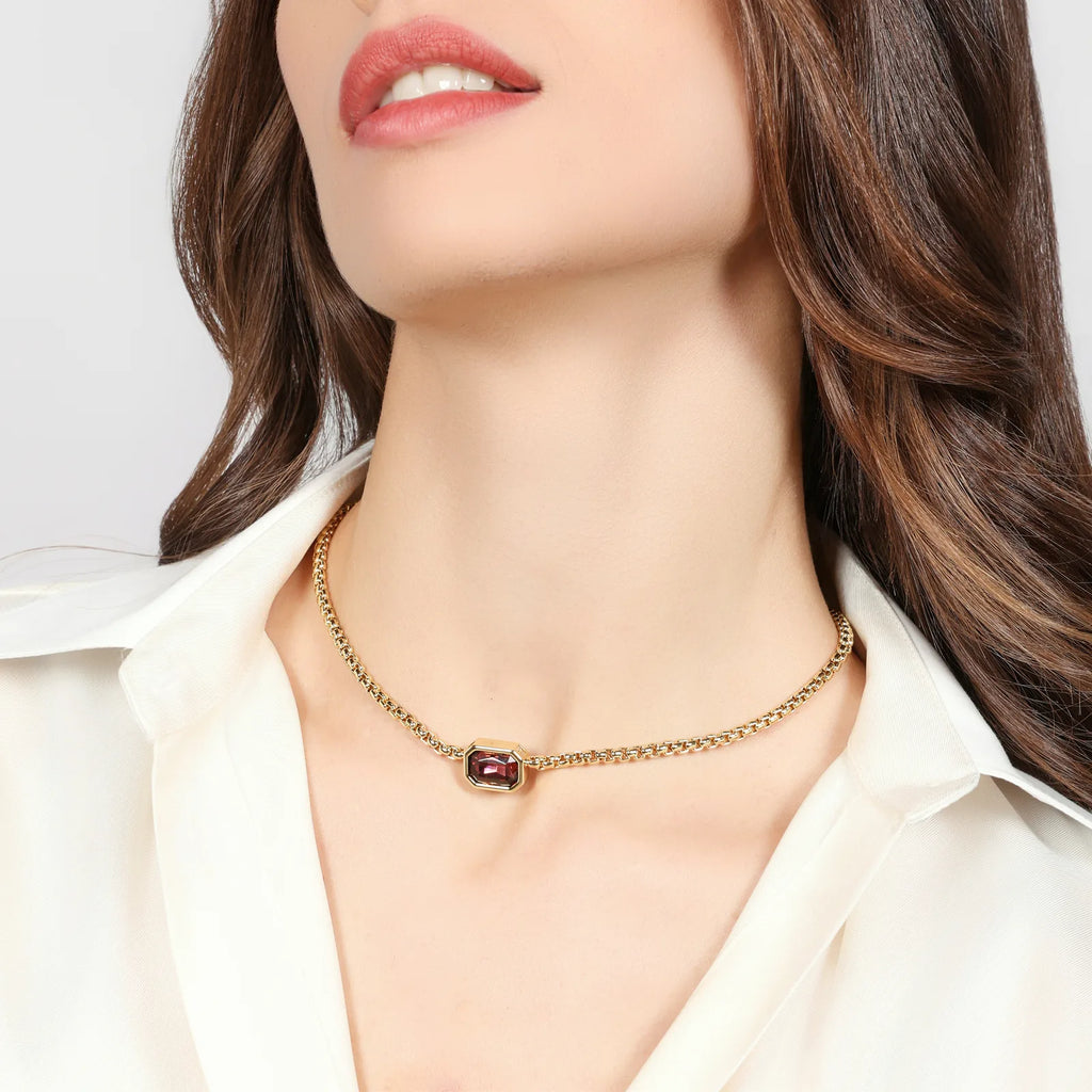 Collana Joya cristallo marrone Unoaerre donna 2830