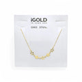 Collana donna girocollo con stelle in oro giallo 9 kt