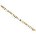 Bracciale uomo in oro 18 carati maglia a pistra