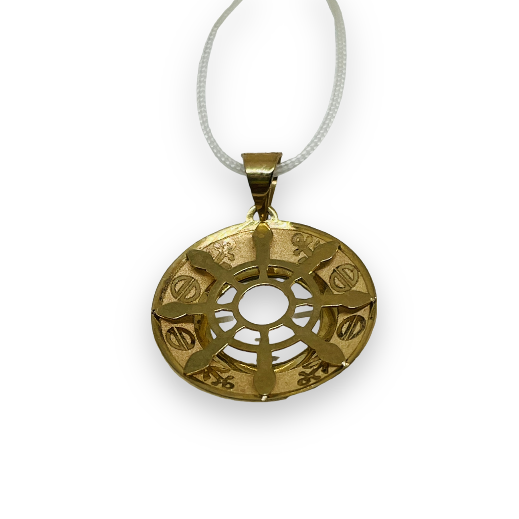 Ciondolo uomo forma timone in Oro Giallo 375 9KT