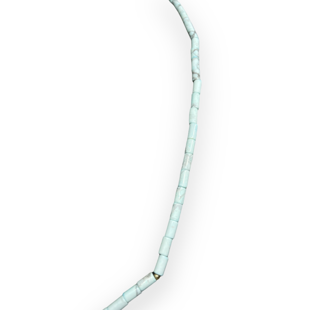 Collana fine con pietre in turchese Oro 750 18KT