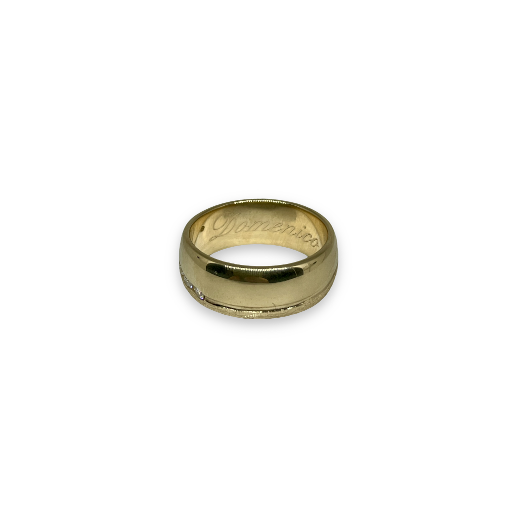 Fedi Nuziali in Oro 750 18KT Uomo e Donna con Diamante VVS da 5mm