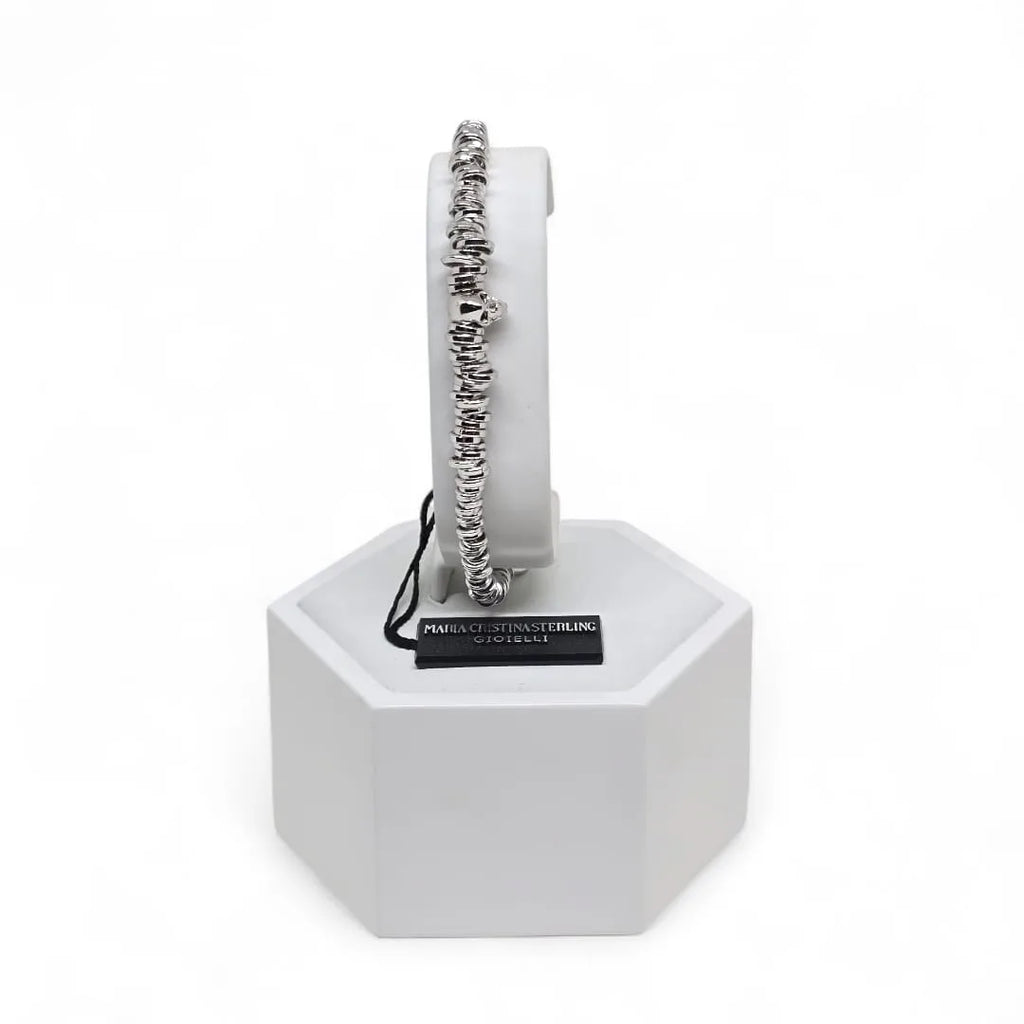 Bracciale Regolabile da uomo con teschio Maria Cristina Sterling B7038