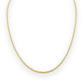 Collana in oro giallo 18 carati modello funetta 60 cm unisex