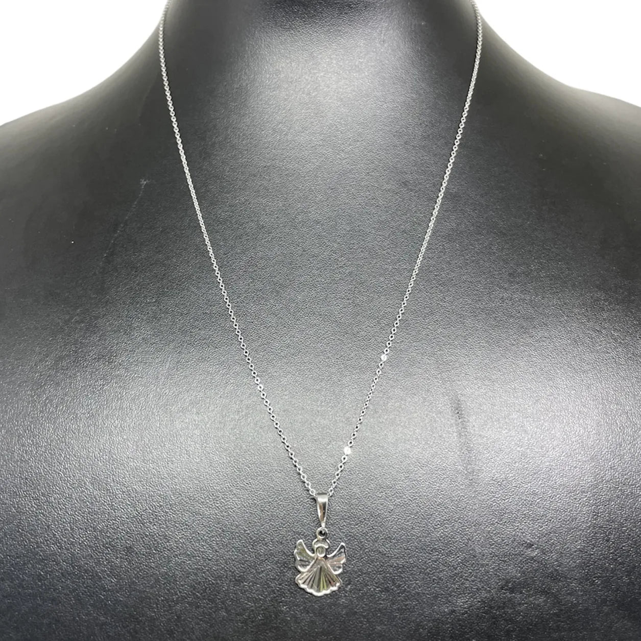 Collana iGold con angelo in Oro Bianco 375 9Kt