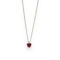 Collana iGold con cuore rosso in Oro giallo 375 9Kt