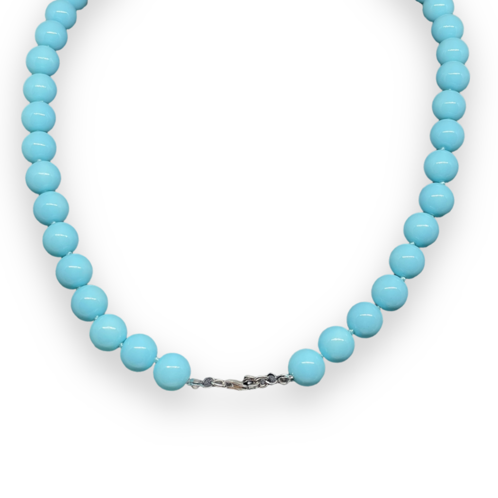 Collana con pasta di turchese 1cm
