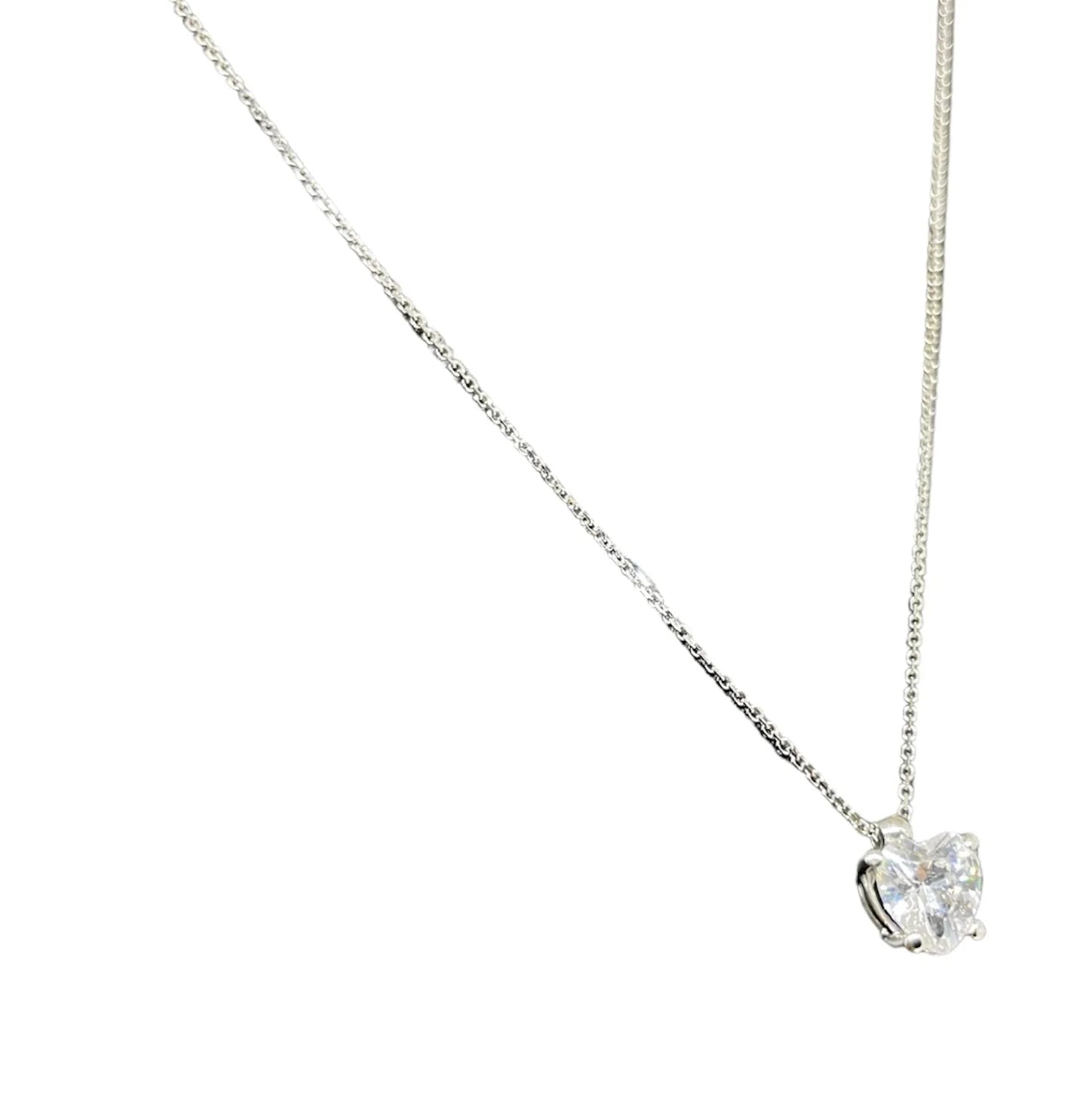 Collana iGold con cuore in Oro Bianco 375 9Kt