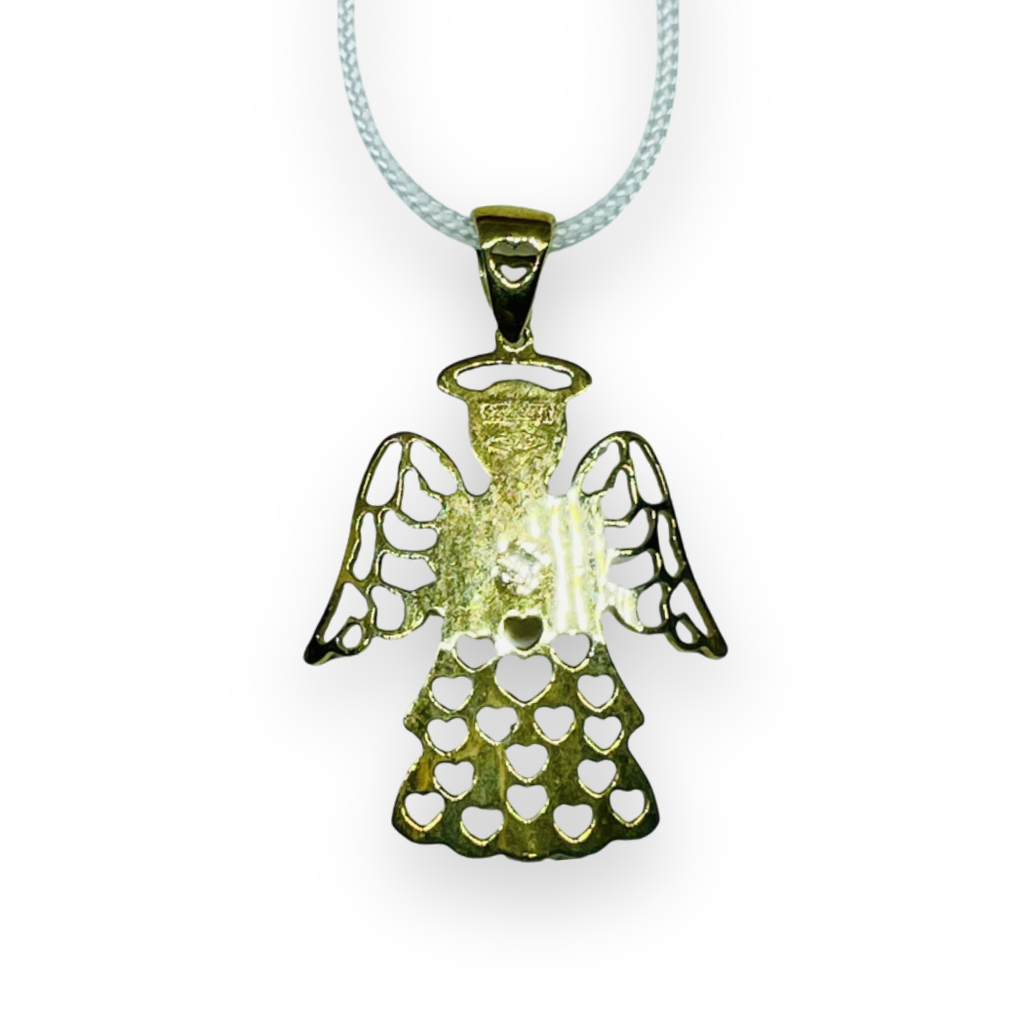 Ciondolo angelo con punto luce in Oro Giallo 375 9KT