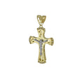 Pendente uomo croce in oro giallo 375 Igold J183B1