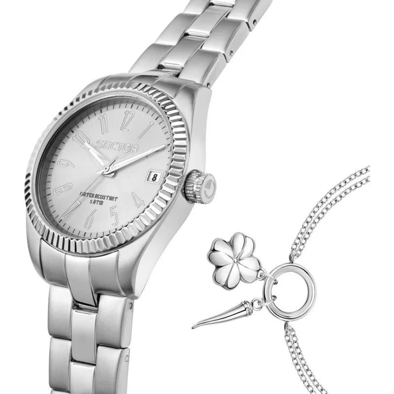 Geschenkset Uhr und Armband Sector Only Time Glücksbringer Damen R3253579530