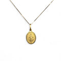 Collana con Medaglia in oro giallo Madonna Miracolosa