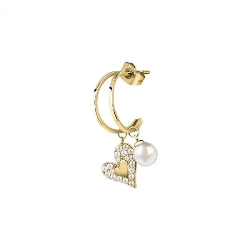 Mono orecchino donna Le petite story con cuore e perla lps02aqm38