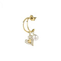Mono orecchino donna Le petite story con cuore e perla lps02aqm38