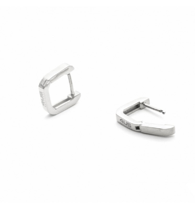 Orecchini 4US Cesare Paciotti gioiello unisex 4UOR5674 a cerchio in acciaio