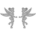 Disney Glitter Tinkerbell Ohrringe für Mädchen, Schmuck e600192nsl.cj