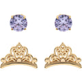 Orecchini bambina gioielli Disney Princess SS00002YZAL.CS corona e punto luce